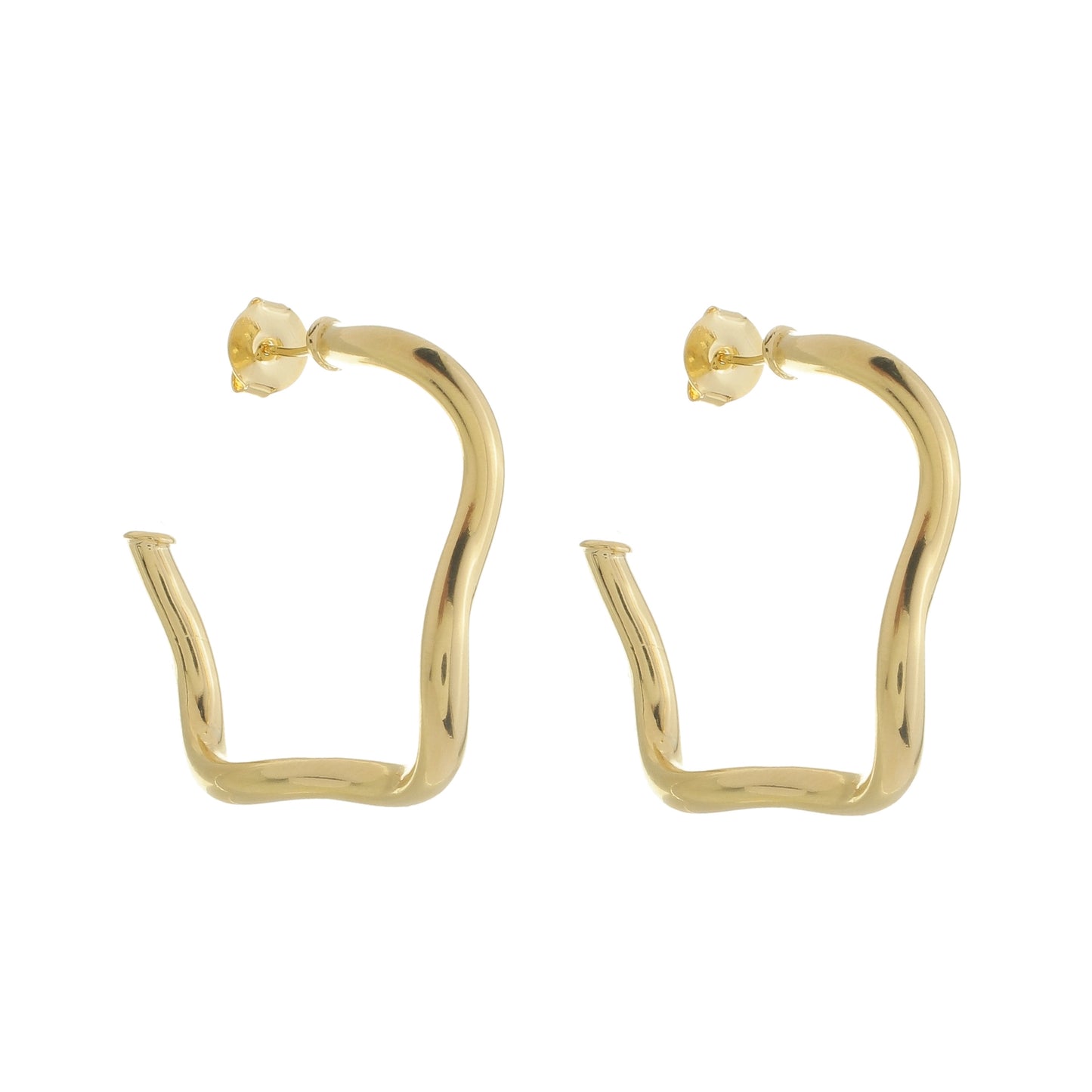 Ginevra Wavy Hoop Earrings